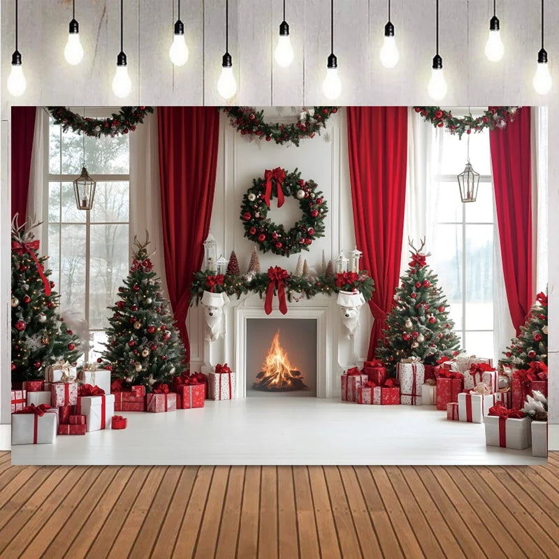 Fundo Decorativo de Natal Transformador de Ambientes Poliéster