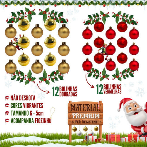 Arvore De Natal 180 Cm Natalino Decoraçao Galhos Completa