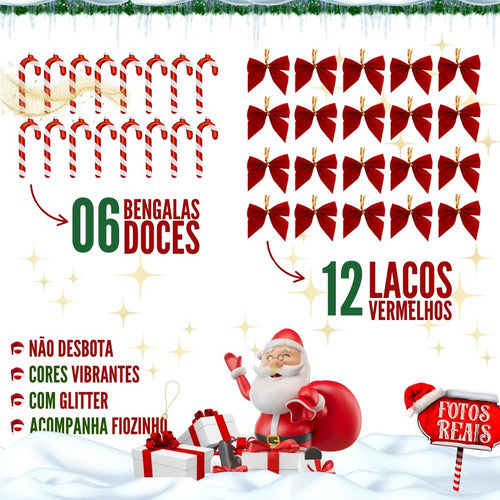 Árvore Natal 1,20m Completa Pinheiro Enfeitada Decorada 120
