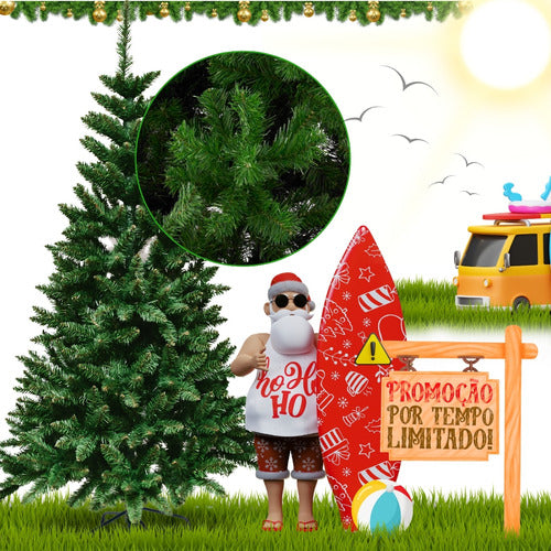 Árvore Natal 180cm Grande Pinheiro Verde Galhos Cheios 1,80m