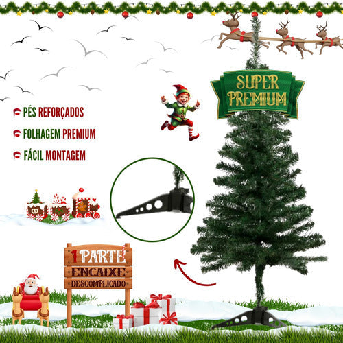 Árvore Natal 1,20m Completa Pinheiro Enfeitada Decorada 120