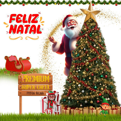 Árvore Natal 180cm Grande Pinheiro Verde Galhos Cheios 1,80m