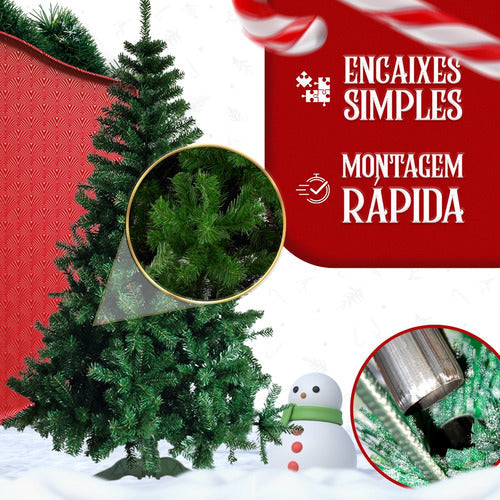 Árvore Natal Pinheiro 150cm Enfeitada Decorada Promoção Luxo