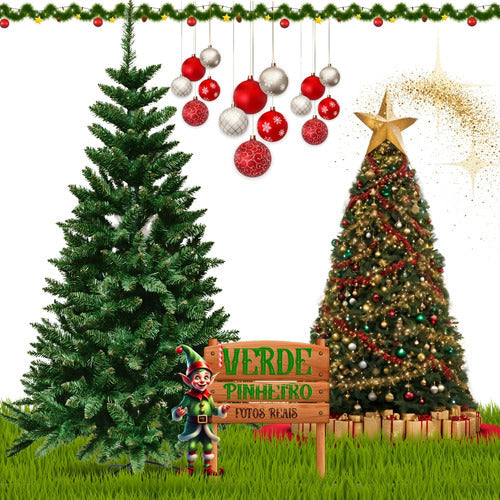 Árvore Natal 180cm Grande Pinheiro Verde Galhos Cheios 1,80m