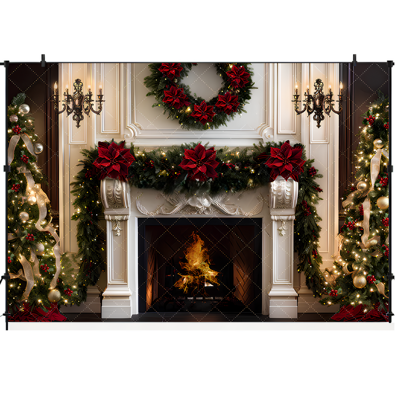 Fundo Decorativo de Natal Transformador de Ambientes Poliéster