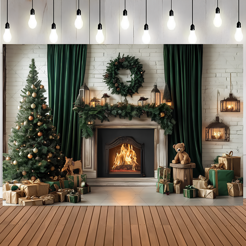 Fundo Decorativo de Natal Transformador de Ambientes Poliéster