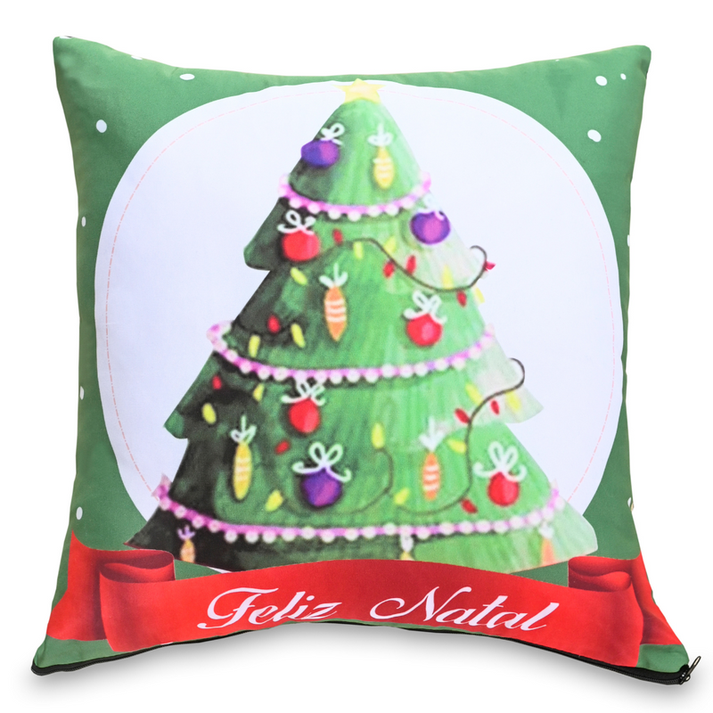Kit 4 Capas de Almofadas Natal - Feliz Natal